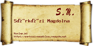 Sárközi Magdolna névjegykártya